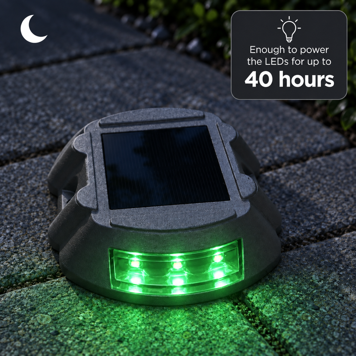 Solar LED Driveway Ground Light - Waterproof IP68