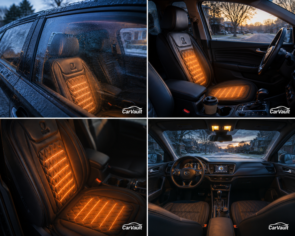 CarVault Heated Car Seat Cover – 12V/24V Universal Fit